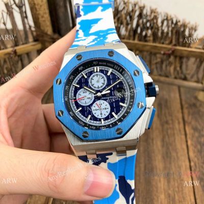 Copy Audemars Piguet Royal Oak Offshore Blue Camouflage Watches